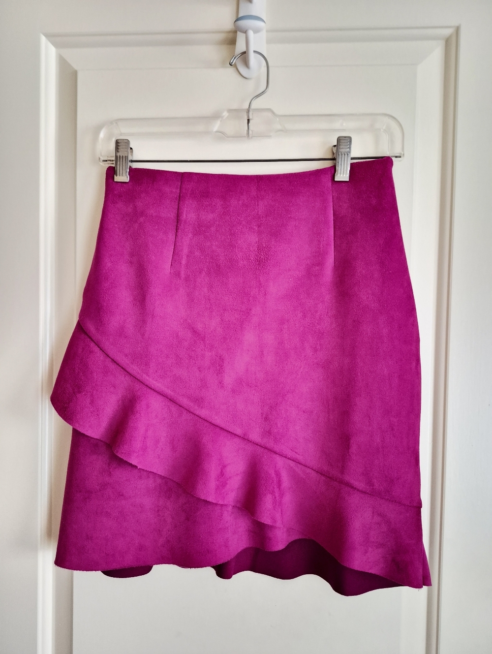27 Magenta Suede-like skirt (as-is) | NaaNaa